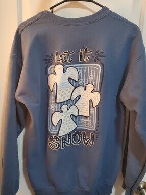 DreamMore Resort Dollywood Let It Snow Comfy Sweatshirt Size Medium